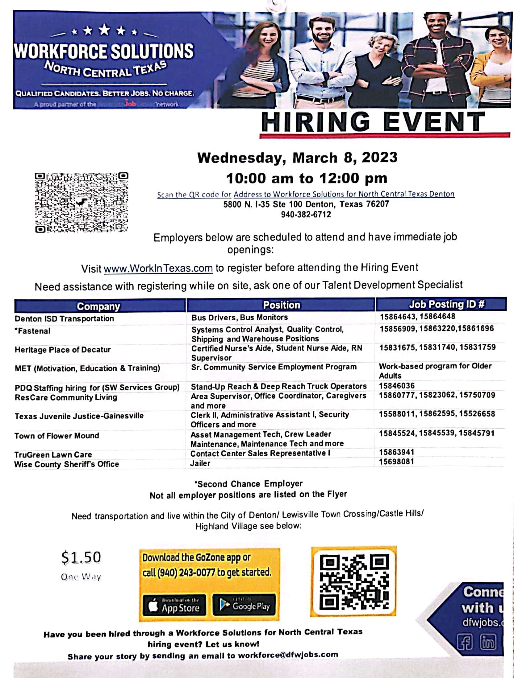 Hiring Fair TWC March 8 2023
